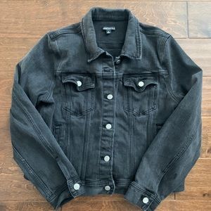 J CREW Jean Trucker Jacket in Washed Black